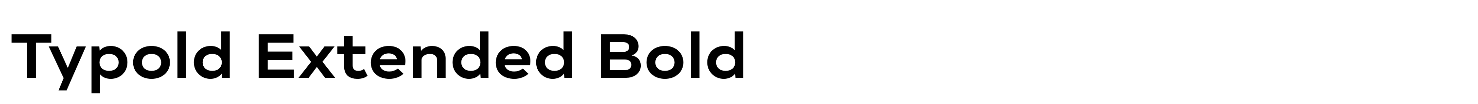 Typold Extended Bold